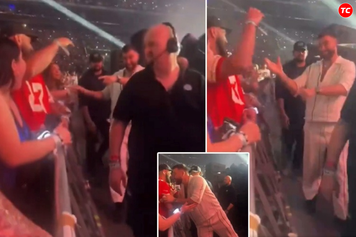 Travis Kelces Sweet And Cool Reaction To A Swiftie Wearing His Jersey