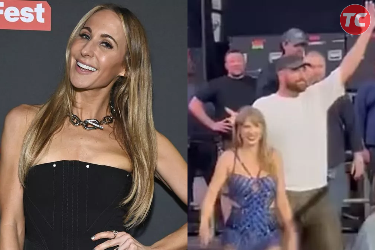 Travis Kelce spotted sprinting at Taylor Swift concert by comedian