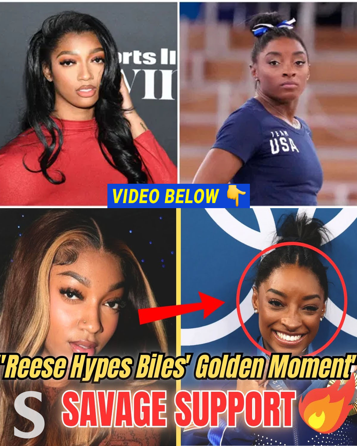 Angel Reese's Wild Reaction To Simone Biles' Olympic Triumph News